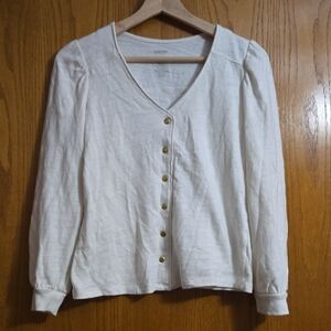 Sonoma White Button-Down Shirt